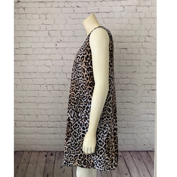 Rachel Zoe Midi silk Leopard Cheetah print Dress - Picture 6 of 8